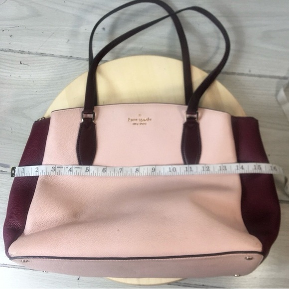 Kate Spade Colorblock New York Monet Triple Compartment Leather Handbag - Picture 11 of 16